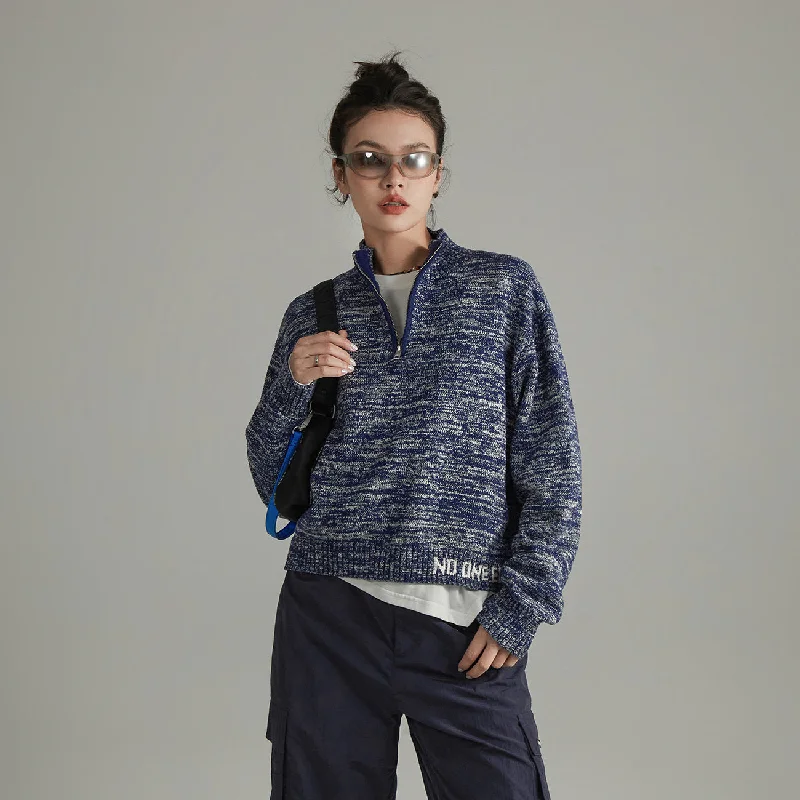 Casual Choice Half Zip-Up Knit Sweater