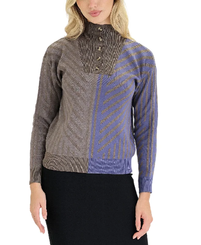 Unique Design Colorblock Sweater