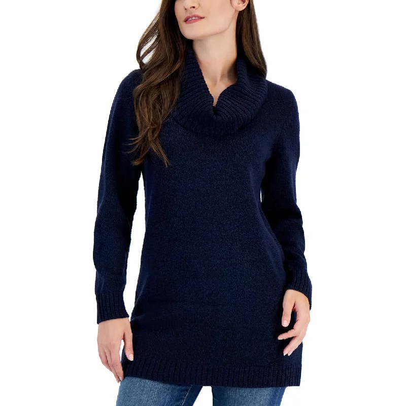 Cozy Layers Karen Scott Womens Cowl Neck Oversized Pullover Sweater