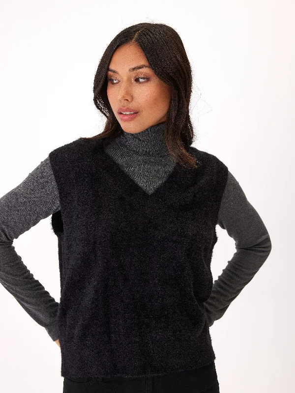 Nightclub Style Amelia Fuzzy Sweater Vest