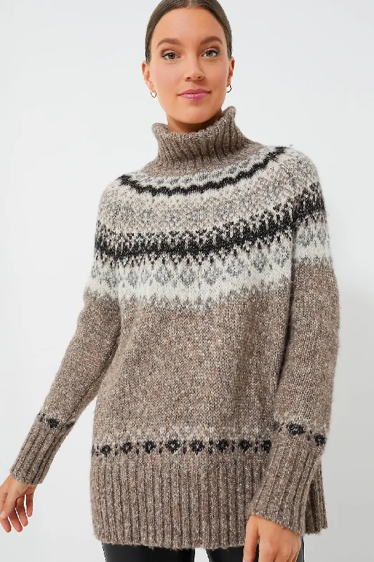 Exquisite Fabrics Brown Tinsbury Sweater