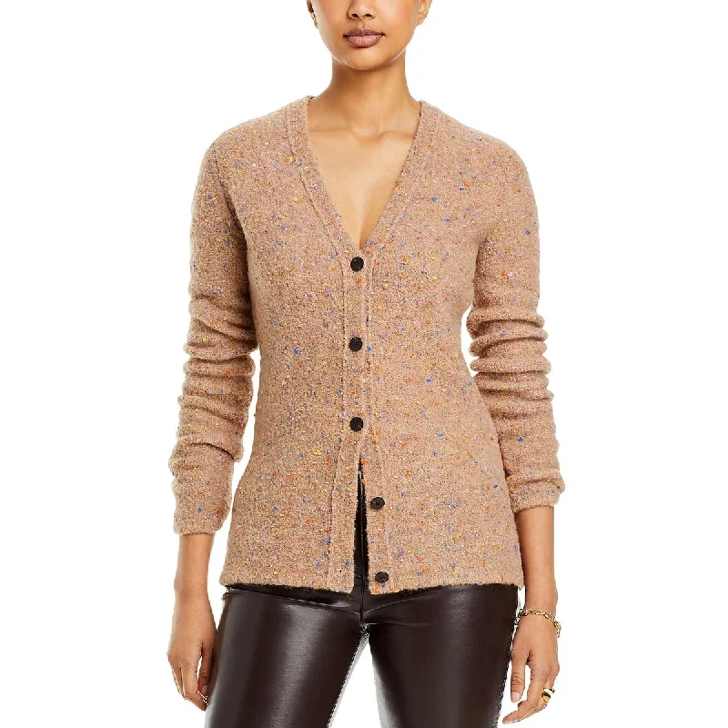 Wandering freely Theory Womens V-Neck Wool Button-Up