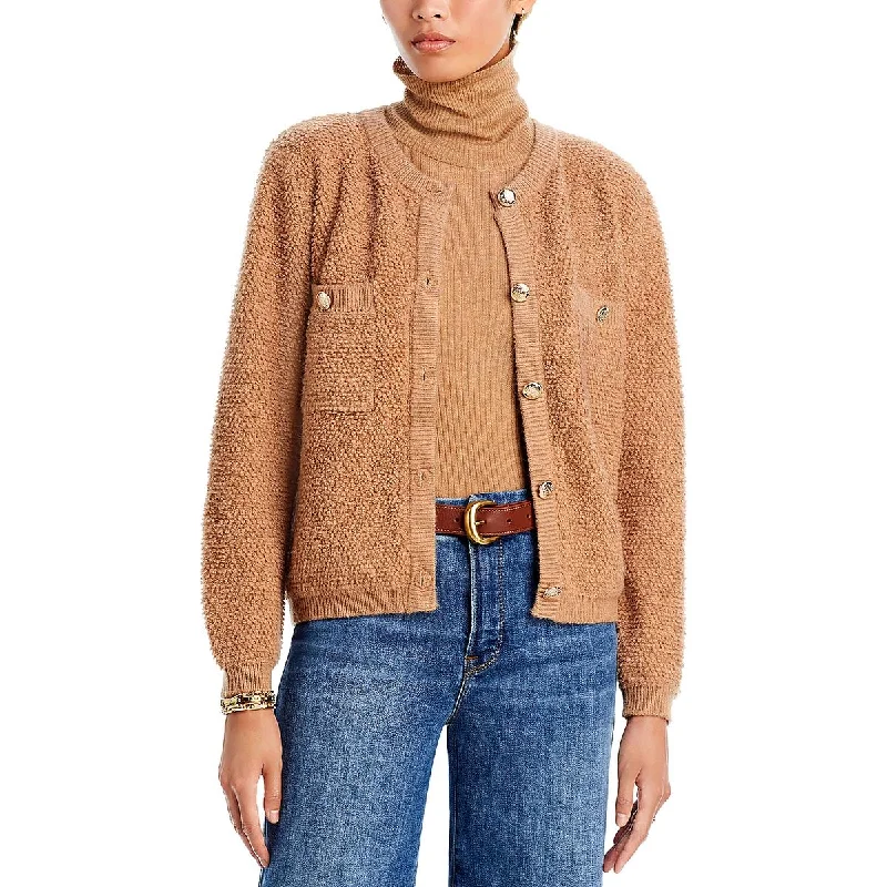 Elegant And Casual Line & Dot Womens Khloe Scoop Neck Pocket Cardigan Sweater