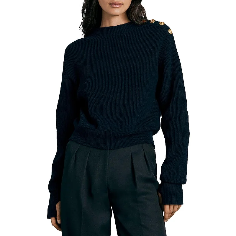 Elegant And Simple Rag & Bone Womens Ribbed Crewneck Pullover Sweater