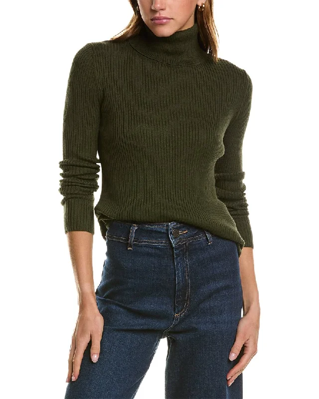 Free And Comfortable Hannah Rose Turtleneck Cashmere-Blend Sweater