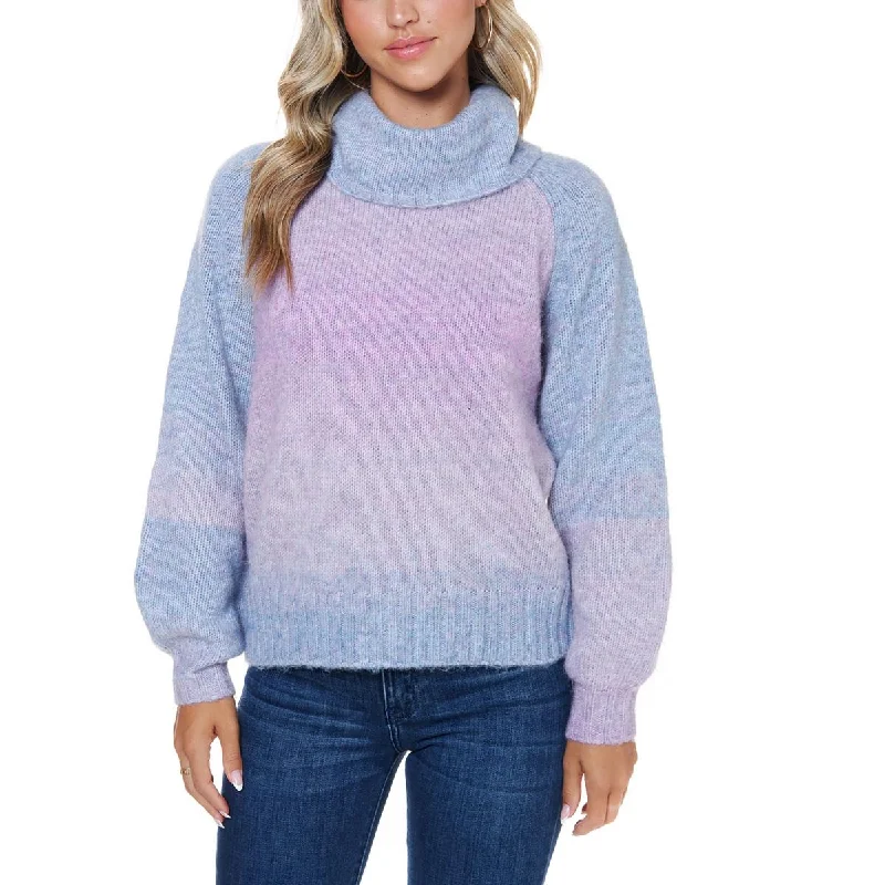 Outdoor Trend John Paul Richard Womens Wool Blend Ombre Turtleneck Sweater
