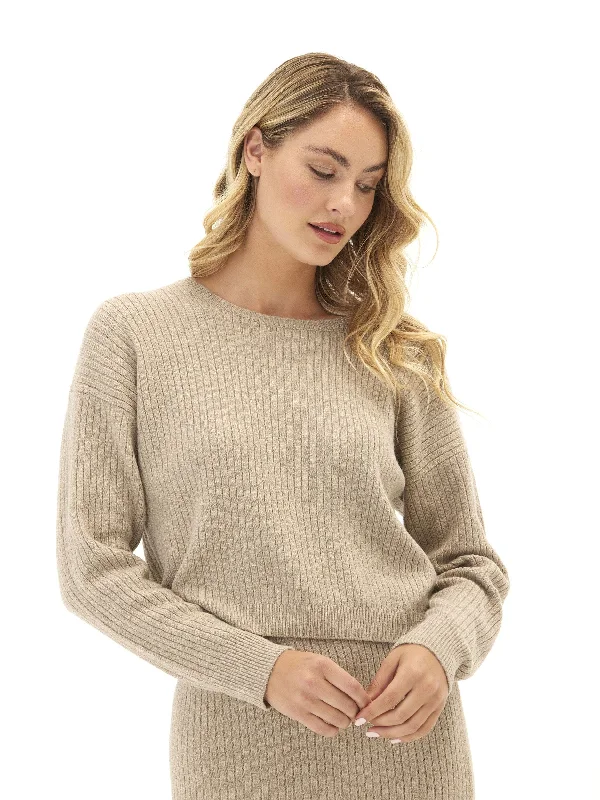 Party Wear Yvonne Cozy Rib Pullover Sweater