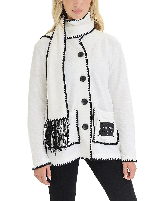 Fashionable Ease Cardigan w/ Whipstitch Detail