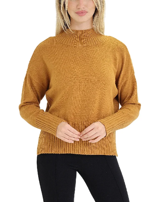Elegant Style Solid Sweater