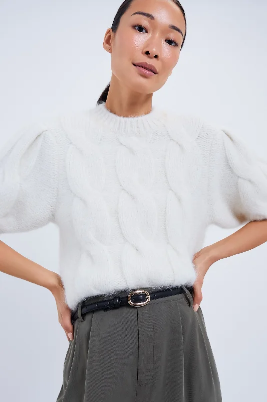 Casual Chic Looks Ivory Brittany Sweater