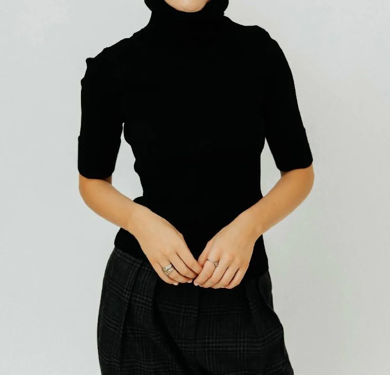Mid-length Style Daxton Sweater In Black