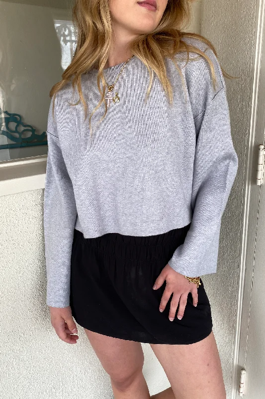 Cute Style Seamed Knit Sweater