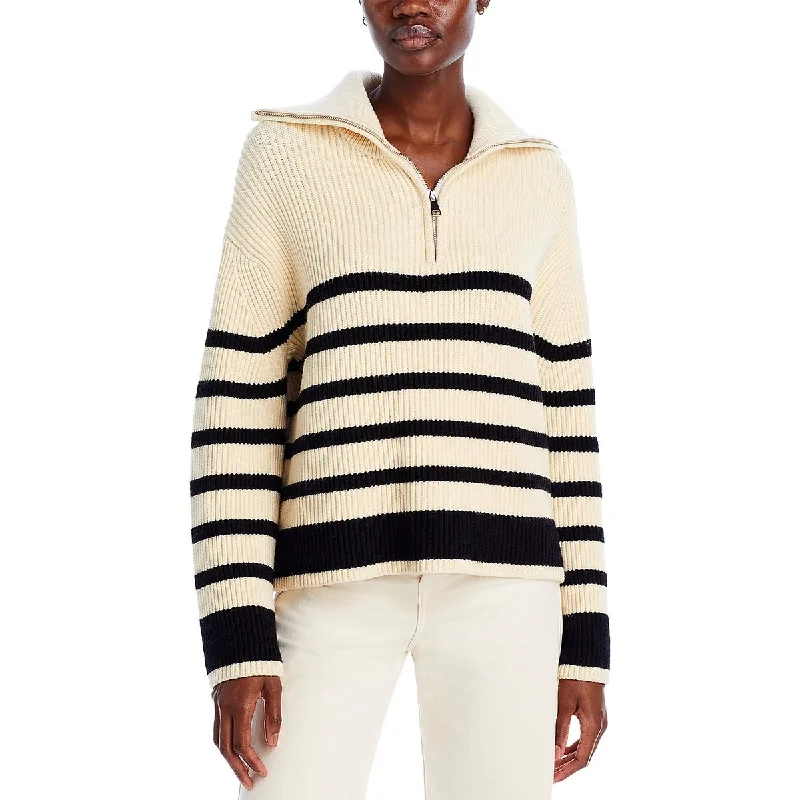 Trendy Casuals [BLANKNYC] Womens Quarter Zip Long Sleeve Pullover Sweater