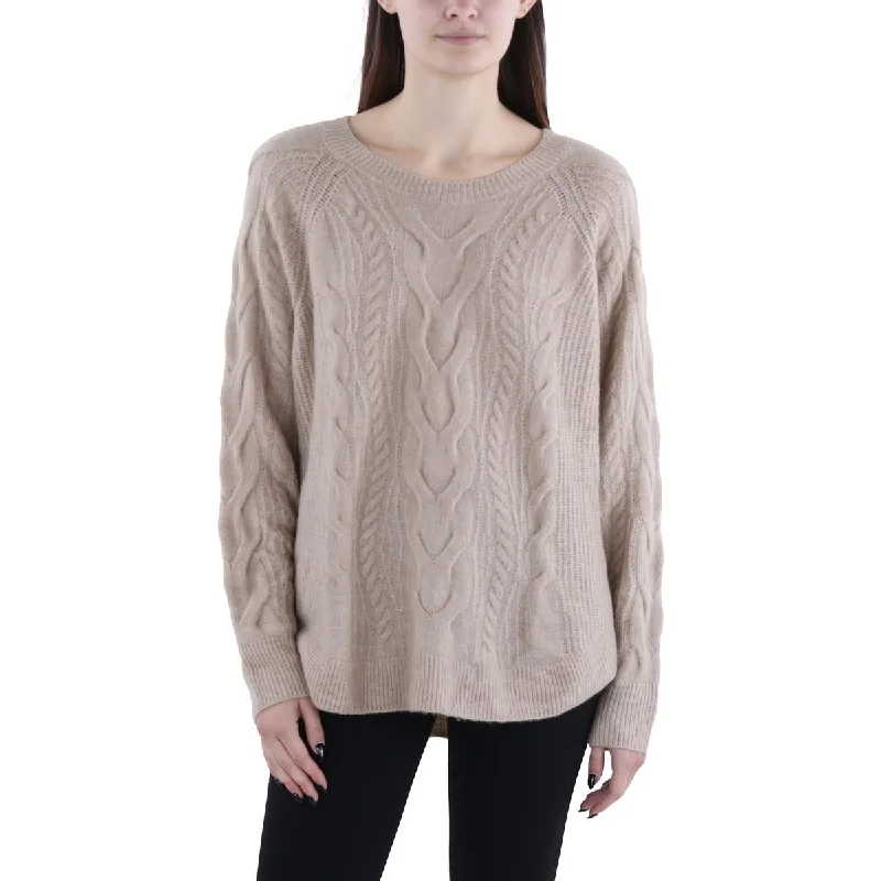 Dessert Matching Splendid Womens Cable Knit Crewneck Pullover Sweater