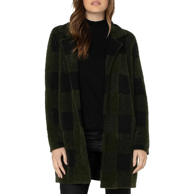 Easygoing Outfits Liverpool Los Angeles Womens Printed Open Front Cardigan Sweater