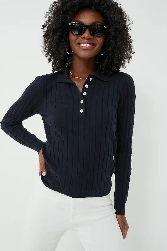 Effortless Comfort Navy Amanda Polo