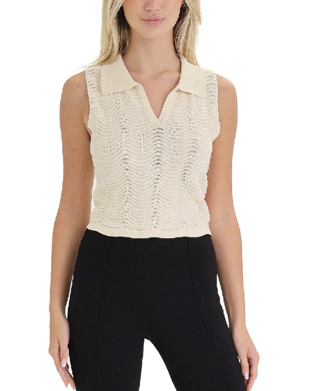 Lively And Youthful Wave Knit Top
