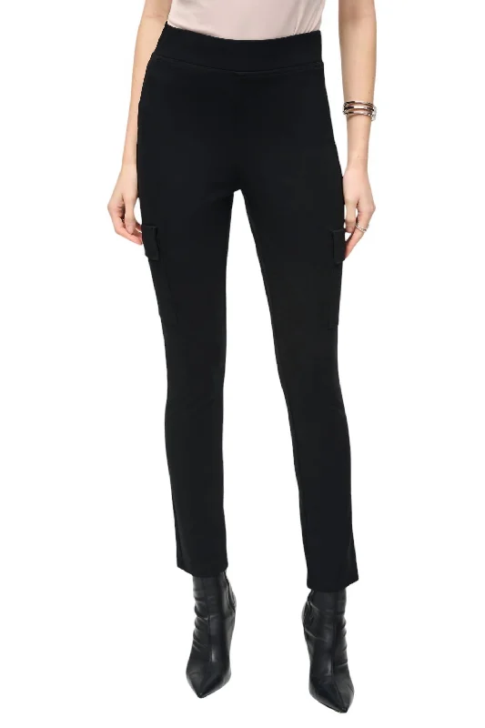 New Design Slim Fit Full Length Pant With Pockets In Black