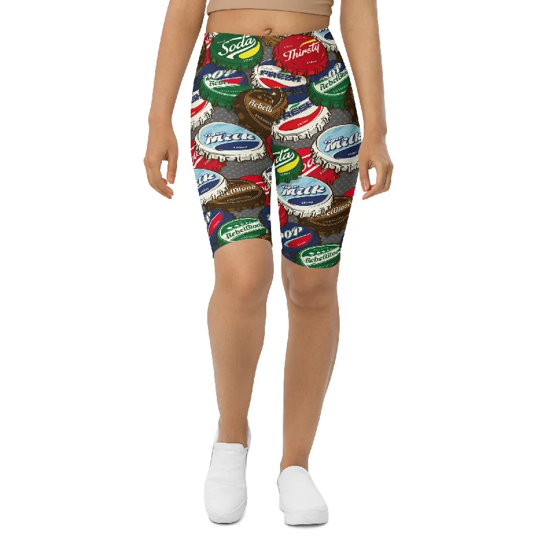 Must-have For Autumn And Winter Bottle Caps Biker Shorts
