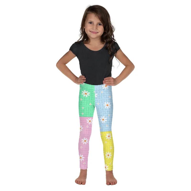 Editorial Design Pastel Patches Kid's Leggings
