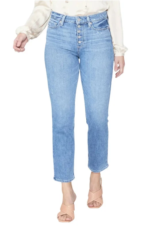 Preview New Products Cindy Crop Exposed Button Fly High Rise Jean In Say Anything Distressed