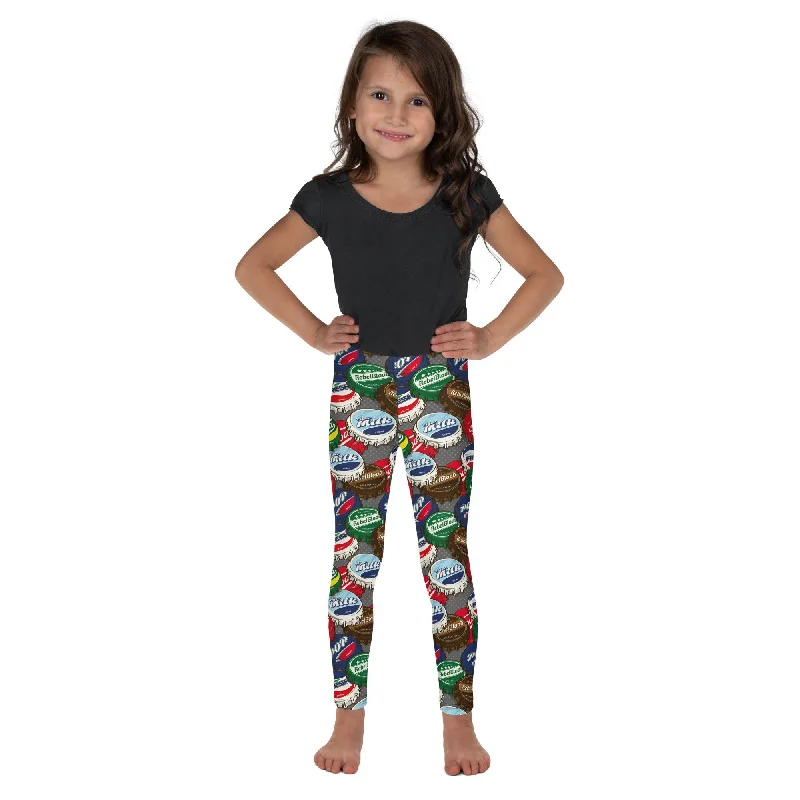 Fresh And Fashionable Bottle Caps Kid's Leggings