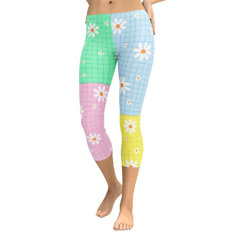 Body Design Pastel Patches Capris