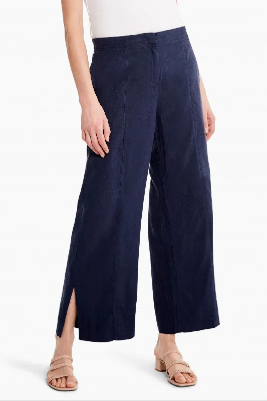 Fresh Wear Rumba Park Wide-Leg Ankle Pant In Dark Indigo