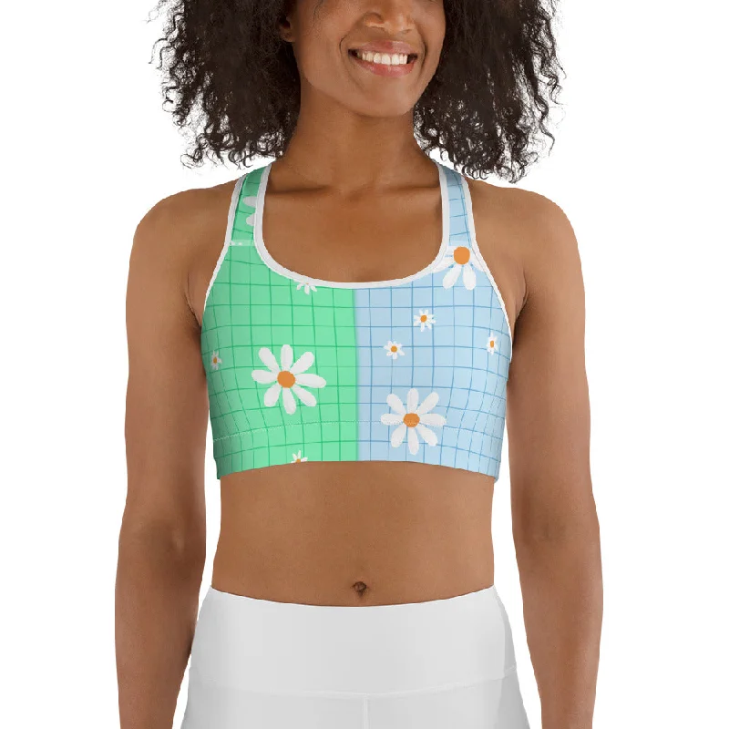 Integrated Design Pastel Patches Sports Bra