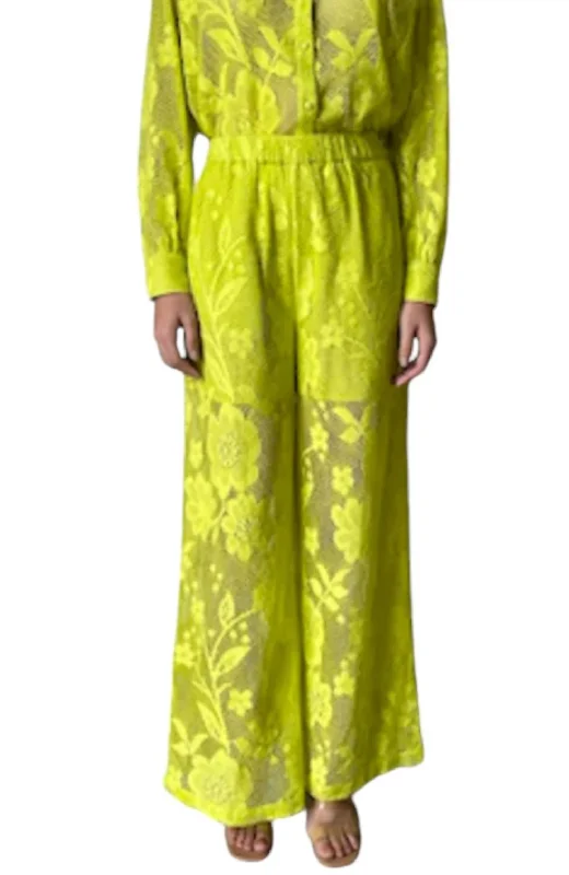 Fashion Classic Nysa Pants In Lime
