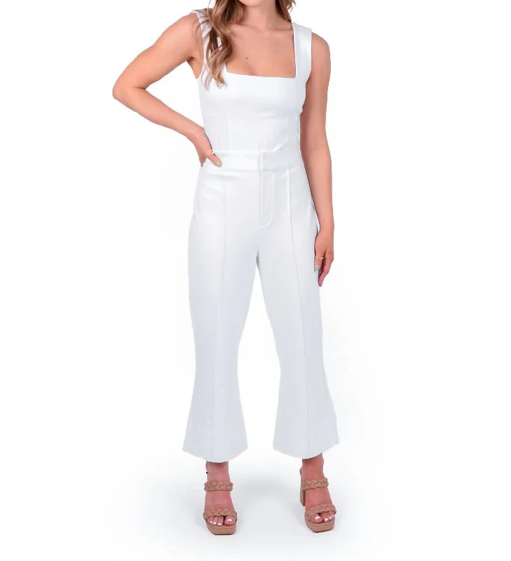 Goddess Outfit Saylor Pant In White Ponte