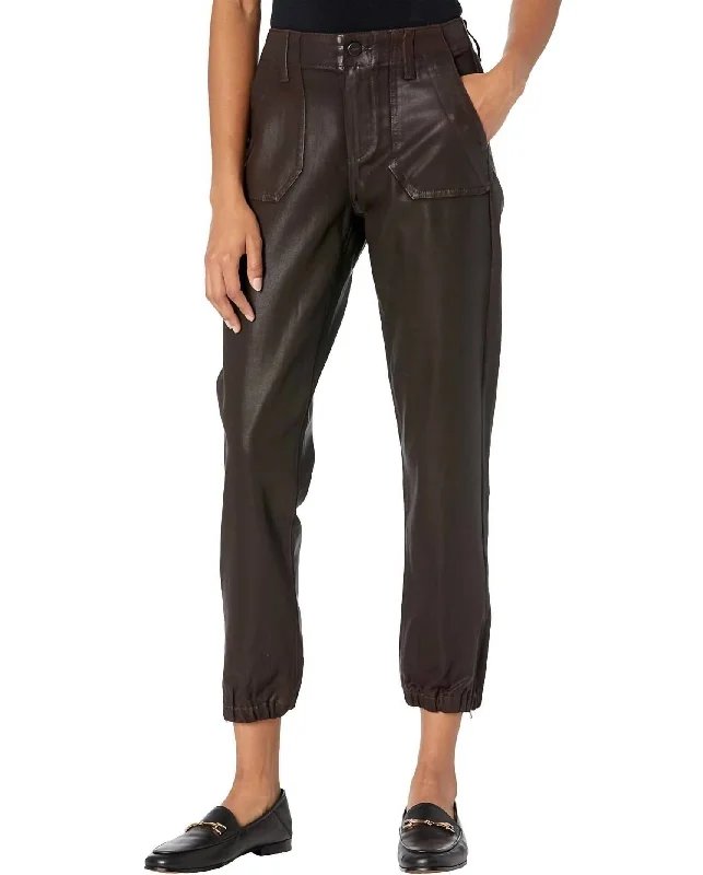 Fresh And Elegant Mayslie Transcend Denim Weekender Jogger In Chicory Coffee Luxe Coating
