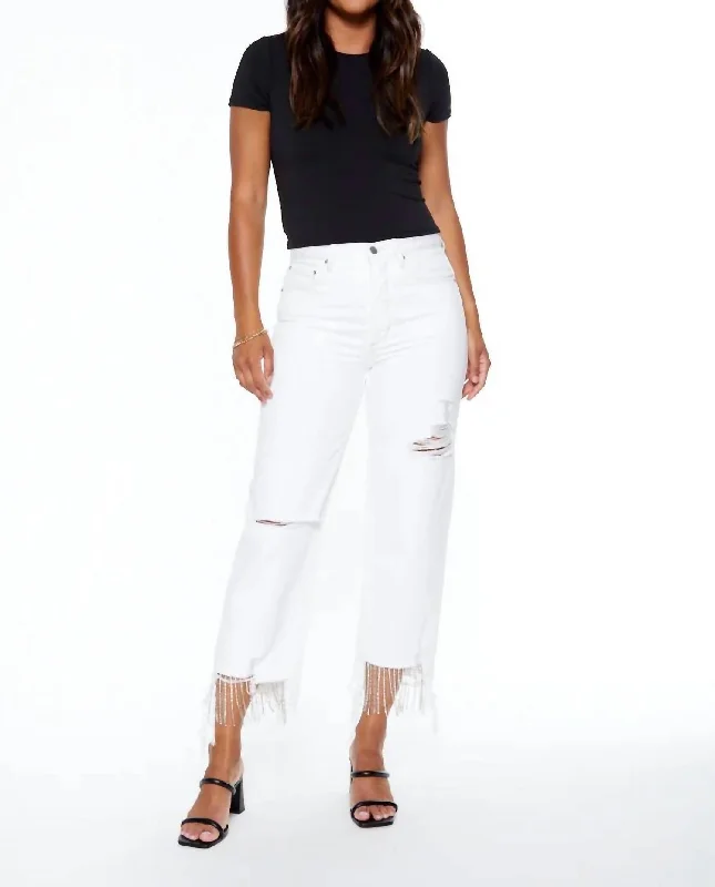 Urban Design Sense Nash Vegas 90's Crop In White