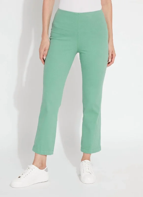 Printed Patterns Baby Bootcut Denim Jeans In Indie Green