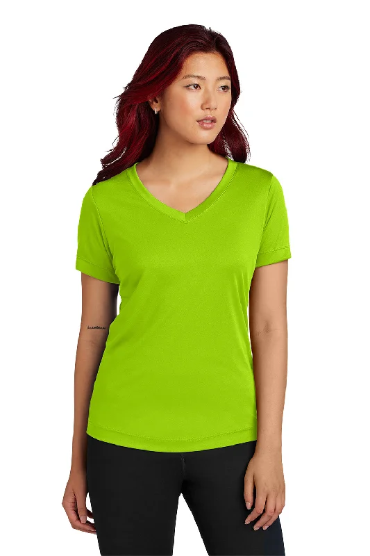 Easy Chic Wear Sport-Tek Womens Competitor Moisture Wicking Short Sleeve V-Neck T-Shirt - Lime Shock Green Easy Chic Wear Sport-Tek Womens Competitor Moisture Wicking Short Sleeve V-Neck T-Shirt - Lime Shock Green