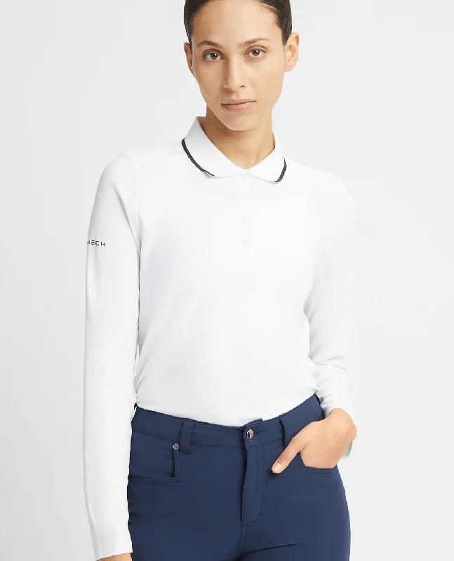 Lively And Youthful SIZE L - ROHNISCH Miriam Long Sleeve Polo White