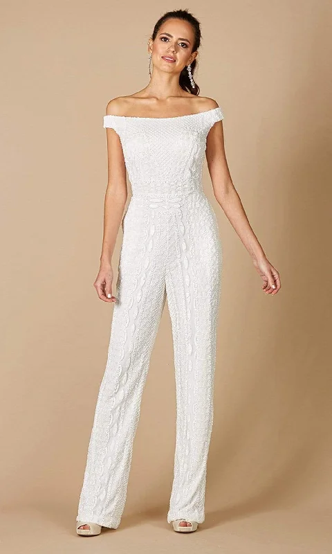 Cozy Essentials Lara Dresses - 51060 Off Shoulder Short Sleeves Jumpsuit