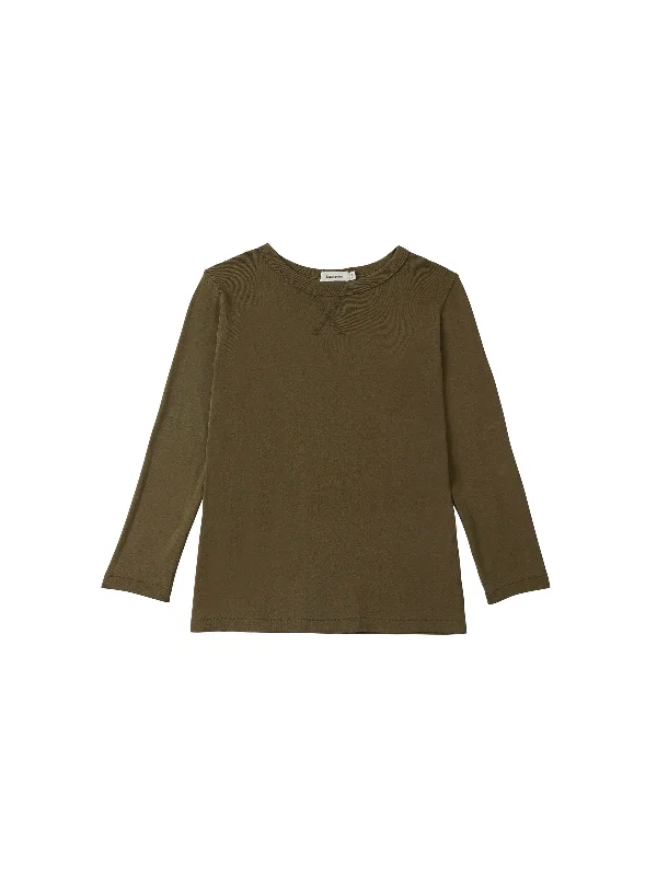 Elegant And Simple mini rib layering long sleeve t.shirt