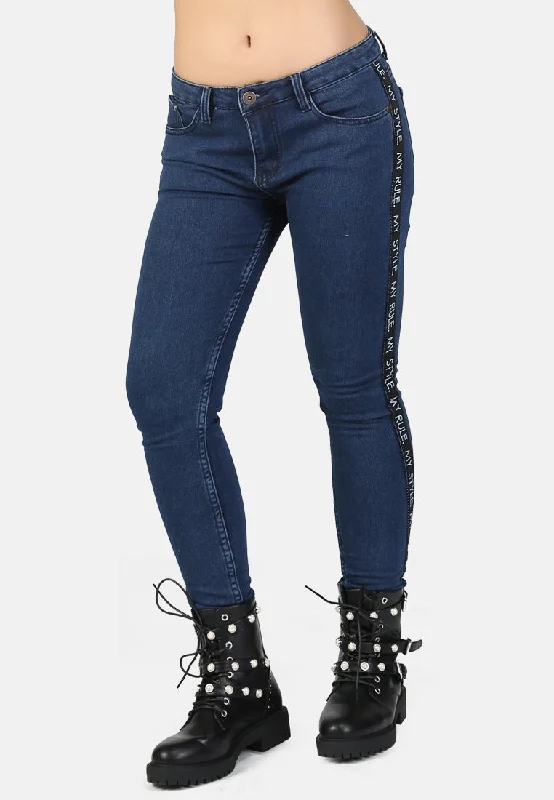 Trendy Casuals skinny side tape jeans