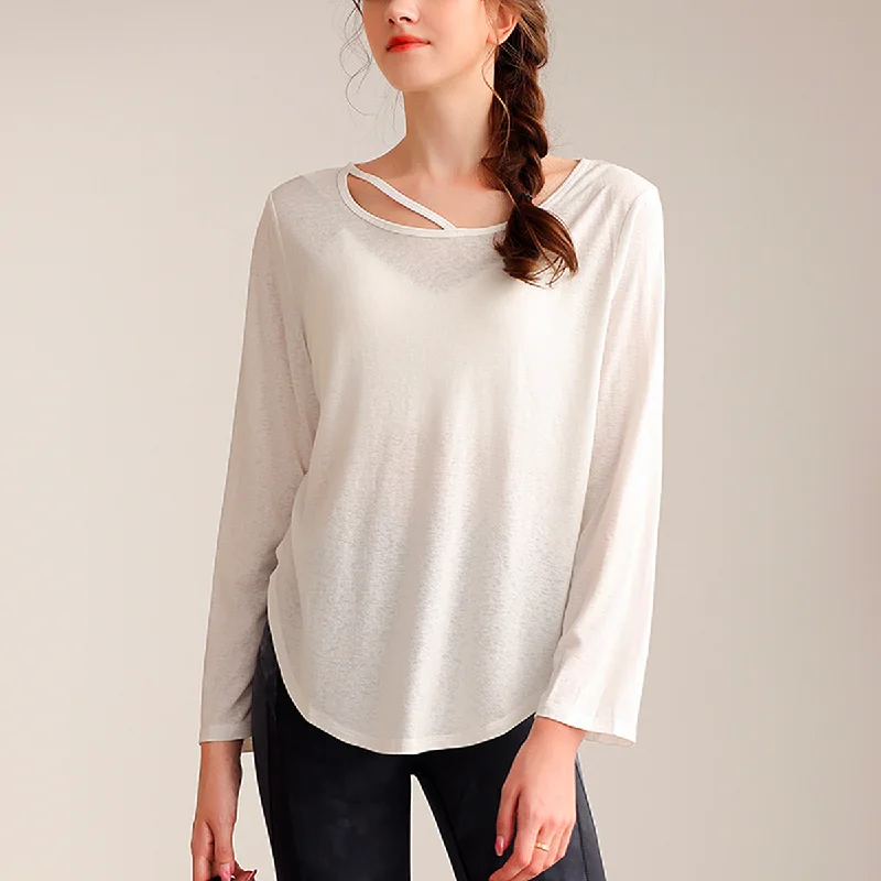 Elegant And Charming Loose Yoga Pullover