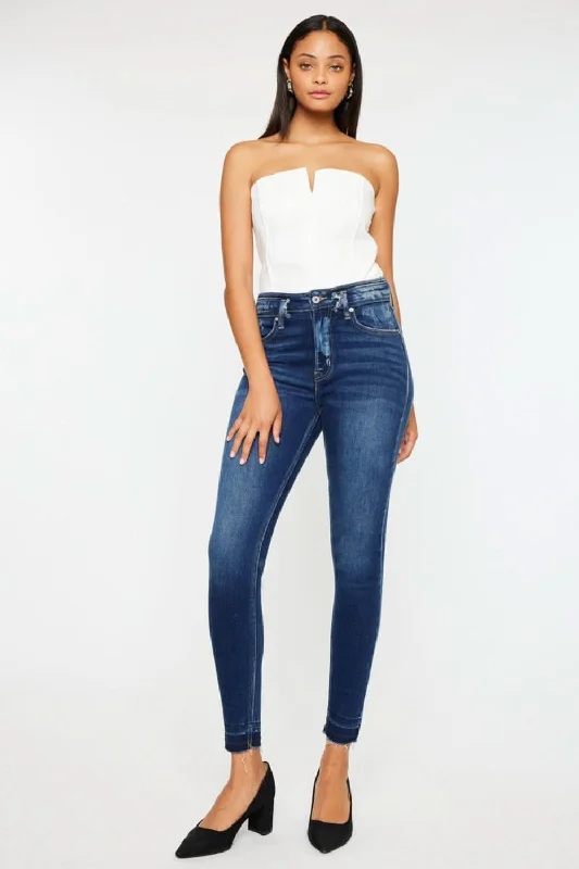 Soft Layers Kancan Full Size High Rise Ankle Skinny Jeans