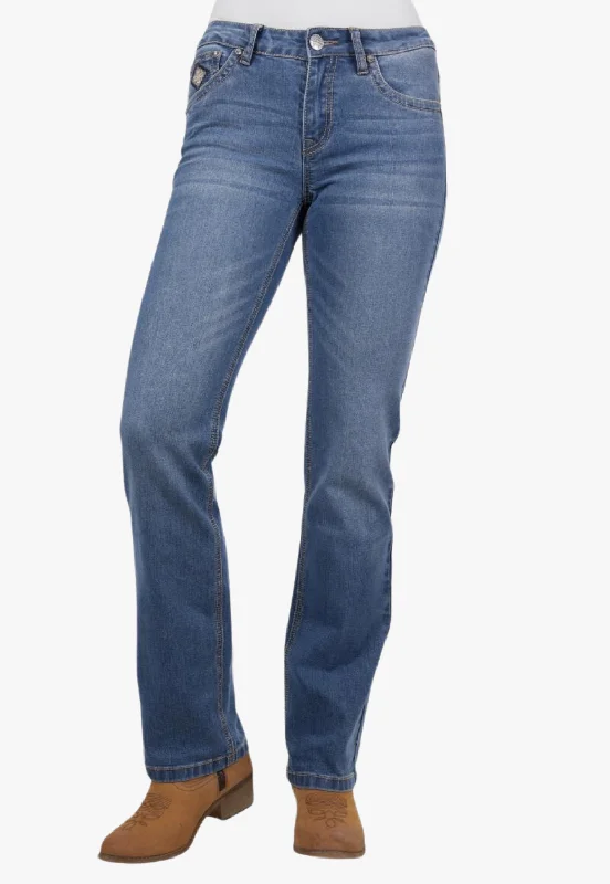 Comfortable Tops Pure Western Womens Gia Hi Rise Boot Cut Jean