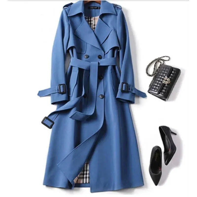 Cozy Chic Wear Oxford Trench Coat For Women