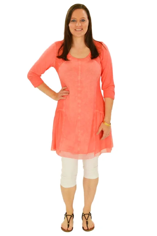 Versatile Items Peaches and Cream Tunic Top