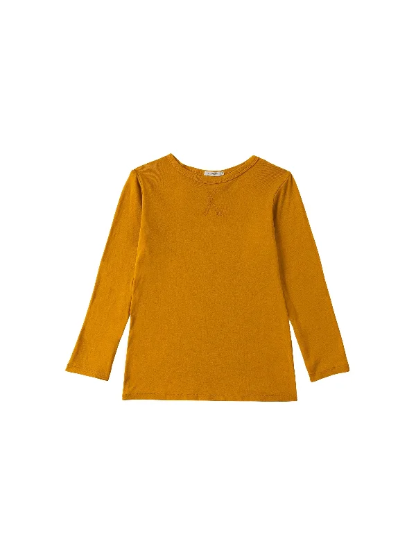 Fresh And Natural mini rib layering long sleeve t.shirt