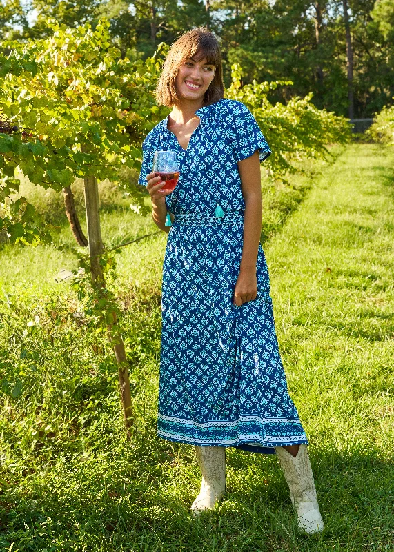 Casual And Casual Kiawah Island Cap Sleeve Maxi Dress