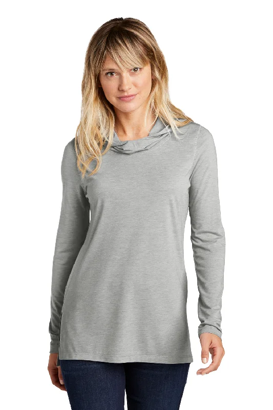 Advanced Customization Sport-Tek Womens Moisture Wicking Cowl Neck Long Sleeve T-Shirt - Heather Light Grey Advanced Customization Sport-Tek Womens Moisture Wicking Cowl Neck Long Sleeve T-Shirt - Heather Light Grey