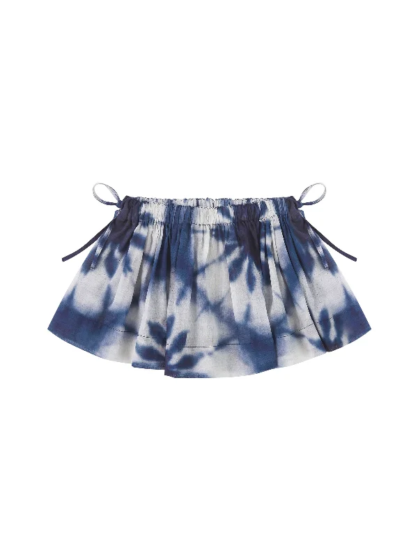 Urban Style mini printed voile gathered skirt