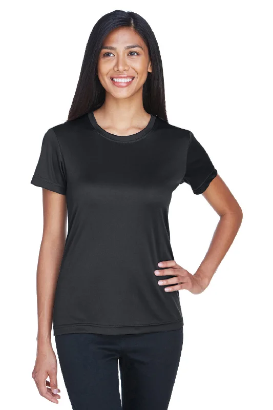 Soft Wearables UltraClub Womens Cool & Dry Performance Moisture Wicking Short Sleeve Crewneck T-Shirt - Black Soft Wearables UltraClub Womens Cool & Dry Performance Moisture Wicking Short Sleeve Crewneck T-Shirt - Black