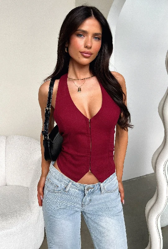 Sports And Leisure Alonzo Top - Burgundy